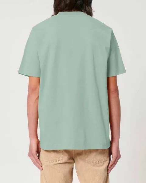 YTWOO YTWOO Sehr dickes Unisex T-Shirt | 240 g/qm | Top Premium Bio-Baumwolle, Hellgrün, – Produktbild 3 von 4