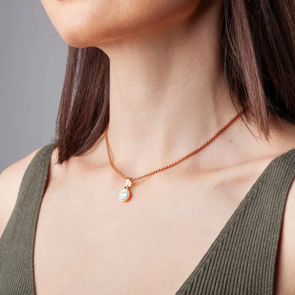 ALEXASCHA ALEXASCHA Kettenanhänger aus Glas | Mix & Match Charms, Minzgrün, – Produktbild 3 von 4