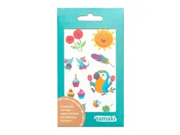 Namaki Bio Kindertattoos Regenbogen, 2 Blatt pro Set Maße 8,50 x 15 cm – Produktbild 1 von 1