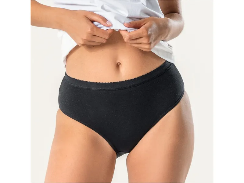 Living Crafts LIVING CRAFTS - Damen Panty, 2er-Pack - Schwarz (95% Bio-Baumwolle; 5% Elasthan), Nachhaltige Mode, Bio Bekleidung, Schwarz, – Produktbild 4 von 5