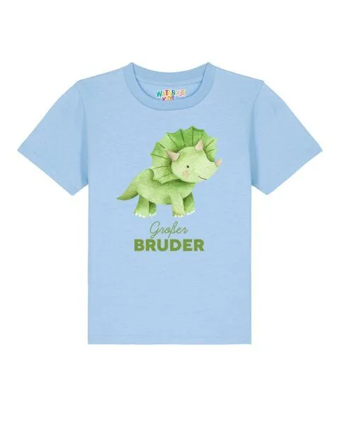 watabout.kids watabout.kids T-Shirt Kinder Dinosaurier 01 Großer Bruder, Blue soul, – Produktbild 1 von 2