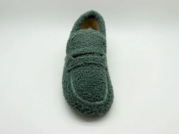 thies thies 1856 ® Rec Teddy Loafer aus rec. Kunstfell, Petrol, – Produktbild 4 von 4