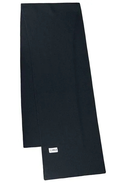 MELA MELA Jacquard Strick Schal Style ASMEE aus 100% Bio-Baumwolle, Navy, – Produktbild 1 von 3