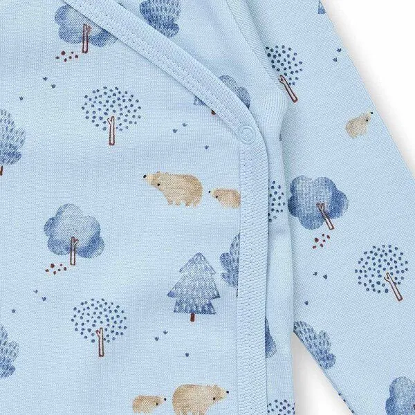 Sense Organics Sense Organics Wickelbody, Modell YGON, Wald-druck auf hellblau, – Produktbild 3 von 4