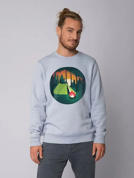 watapparel watapparel Sweatshirt Unisex Zelten, Serene blue, – Produktbild 2 von 4