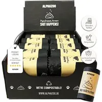 ALPHAZOO ALPHAZOO Pupssäckchen Kotbeutel für Hunde I Kompostierbare Hundekotbeutel 600 Stück – Produktbild 1 von 1