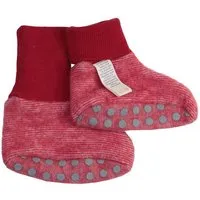 Cosilana Cosilana Baby Fleece Schühchen kbT Wolle Bio Baumwolle, Rot-melange, – Produktbild 1 von 1