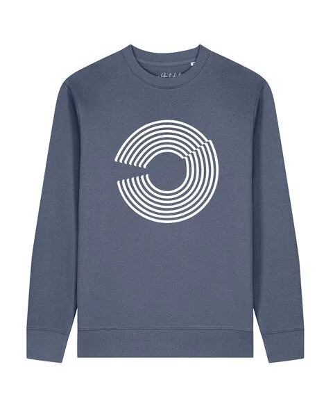 watapparel watapparel Sweatshirt Unisex Abstract 01, Blue grey, – Produktbild 1 von 2