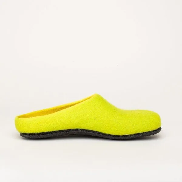 Magicfelt Magicfelt Filz-Hausschuh 709 aus 100% Merino-Wolle für Damen & Herren, Limone, – Produktbild 3 von 4