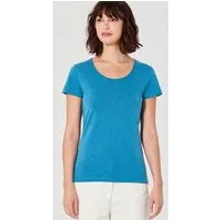HempAge HempAge Damen T-Shirt mit Rollsaum Hanf/Bio-Baumwolle, Azure(blau), – Produktbild 1 von 1