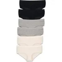 ORGANICATION ORGANICATION Damen vegan Karinna | Hipster Aus Bio-Baumwolle Und Tencelâ„¢ Modal-Mix Im 6er-Pack, Schwarz, – Produktbild 1 von 1
