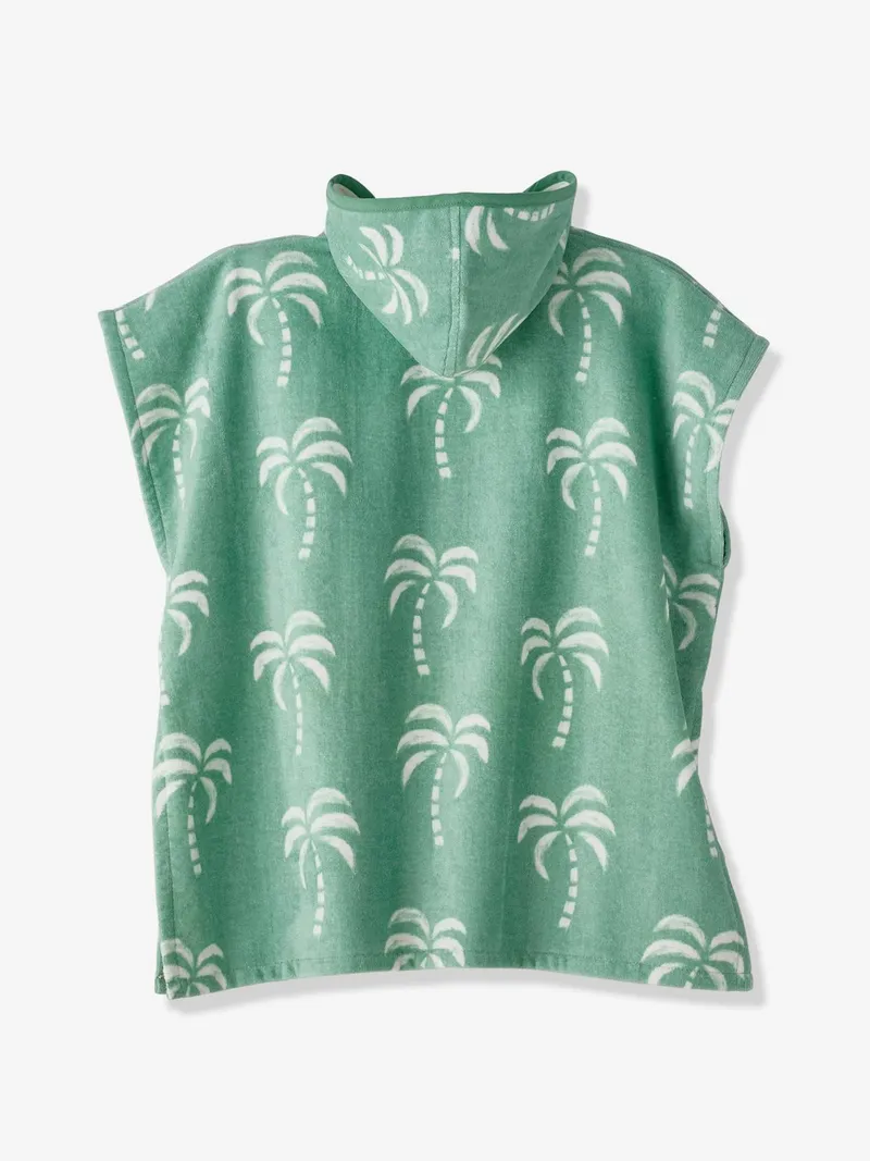 Vertbaudet Kinder Badeponcho personalisierbar, Mintgrün, – Produktbild 3 von 4