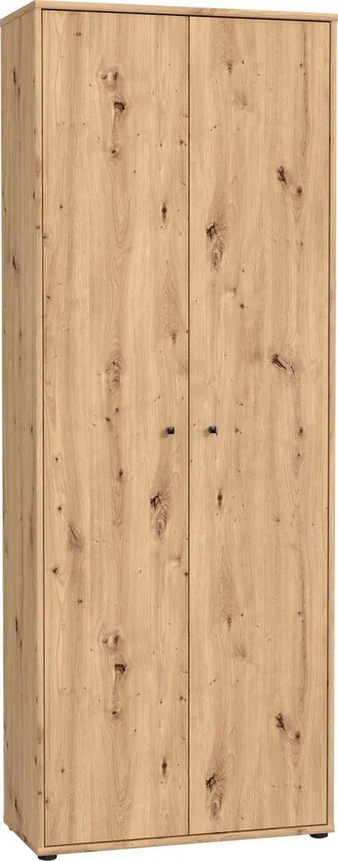 FORTE Schuhschrank Tempra, Mehrzweckschrank, 2 Türen, Einlegeböden, Höhe 197,5 cm Breite 73,7 cm, Beige, – Produktbild 5 von 8