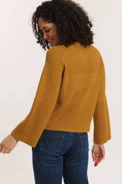 Tranquillo Tranquillo Strick-Pullover Sunnaa aus Biobaumwolle, Camel, – Produktbild 4 von 6