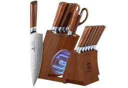 Minicloss Messer-Set Küchenmesser Set mit magnetischem Messerblock - 15-teilig (15-tlg), Elegantes Design, abnehmbarem Messerhalter – Produktbild 1 von 1
