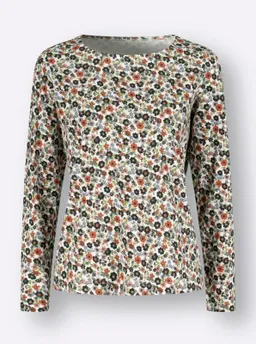 Witt Langarmshirt ecru-rosenholz-bedruckt – Produktbild 1 von 1