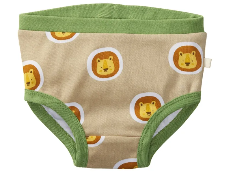 HANS NATUR Kinder Slip Bio-Baumwolle Löwe Gr. 74/80, Mehrfarbig, – Produktbild 1 von 2