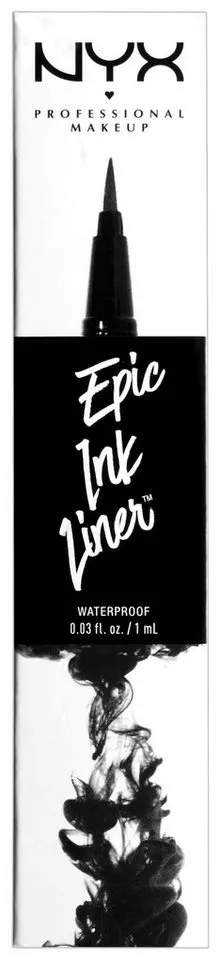 NYX PROFESSIONAL MAKEUP Eyeliner EPIC INK LINER, mit auffälliger Pigmentierung, Schwarz, – Produktbild 3 von 5