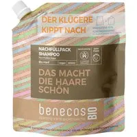 Benecos benecos Bio-Shampoo-Nachfüllbeutel 'Normales Haar' mit Bio-Hanf, 500 ml – Produktbild 1 von 1