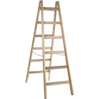 KRAUSE Klapp-Holzleiter 2x6 Sprossen – Produktbild 1 von 1