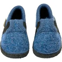 HANS NATUR Kinder Hausschuhe Walkpuschen jeans Gr. 23, Blau, – Produktbild 1 von 1