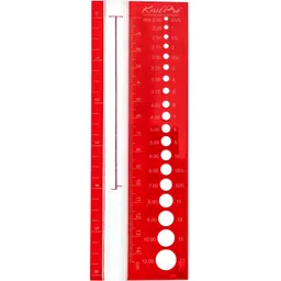 Wolle Rödel Wolle Rödel KnitPro Größenmaß mit Lupe bis 15cm – Produktbild 1 von 1