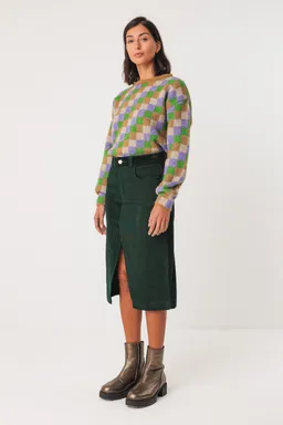 SKFK SKFK Damen vegan Rock Medea Grün – Produktbild 1 von 1