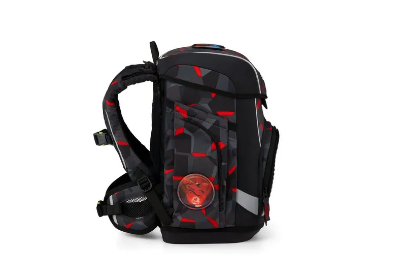 Ergobag Ergobag Schulranzen Schulranzen-Set CUBO LIGHT TaekBärdo 5-teilig, 25/26 (5-teilig), Superleicht, Hugging-Rückensystem, für kleine/schmale Kinder, Schwarz, – Produktbild 4 von 4