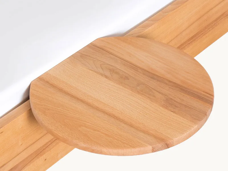 allnatura allnatura Nachttisch "Retondo" - Schnäppchen 2127-03337 | Ø35 cm | Wildeiche | geölt, Braun, – Produktbild 1 von 2
