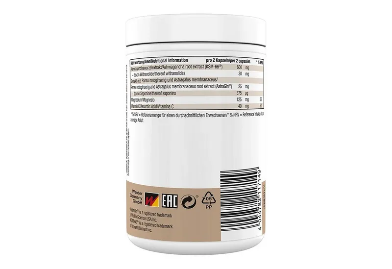 Weider Weider Ashwagandha Pro Capsules Kapseln – Produktbild 4 von 5