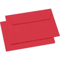 Clairefontaine 20 Clairefontaine Briefumschläge 'Pollen' C6, Haftklebung, o. Fenster, 120 g/m² rot – Produktbild 1 von 1