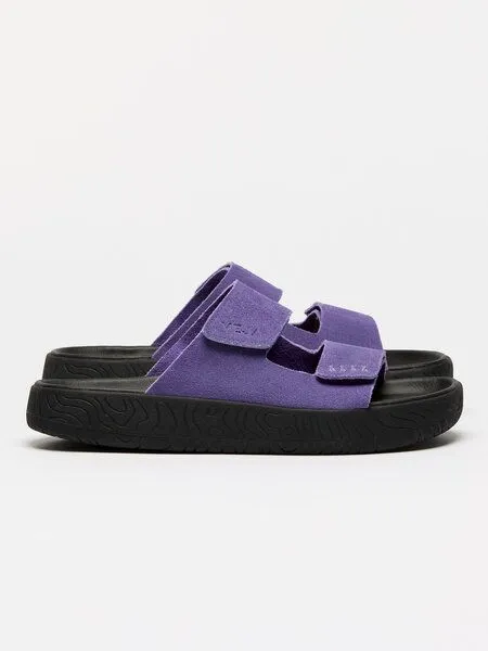 Veja Sandale Veja ETNA Suede - Unisex, Acai acai black (lila), – Produktbild 2 von 8