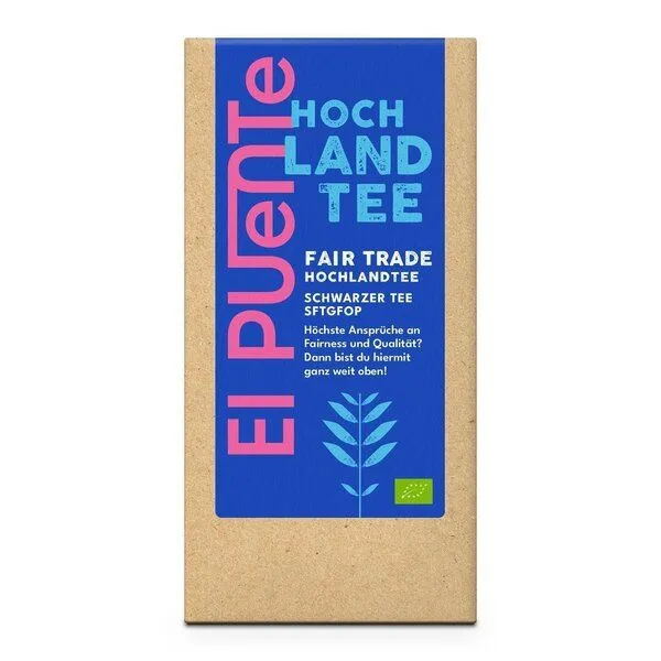 El Puente El Puente Hochlandtee - Bio-Schwarztee lose | Fair Trade | Bio-zertifiziert | Vegan | Glutenfrei, Mehrfarbig, – Produktbild 1 von 1