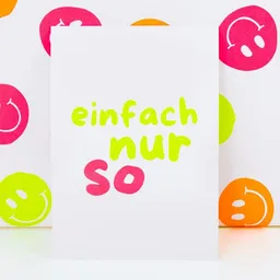 Bow & Hummingbird Bow & Hummingbird Postkarte "einfach nur so" aus Recyclingpapier – Produktbild 1 von 1