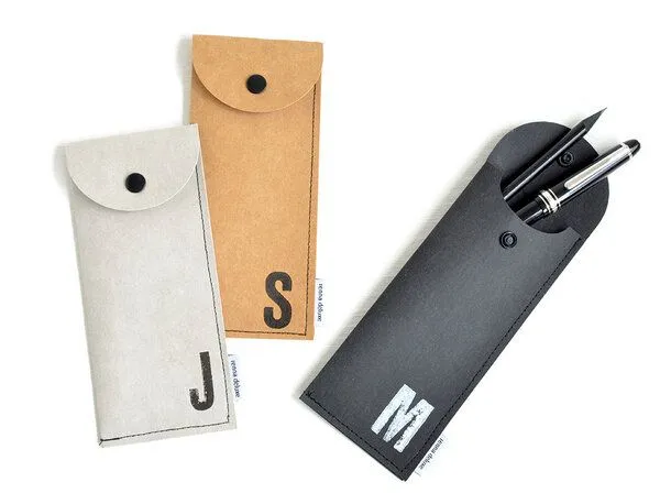 renna deluxe renna deluxe Stifteetui mit Monogramm, vegan, Braun, – Produktbild 2 von 4