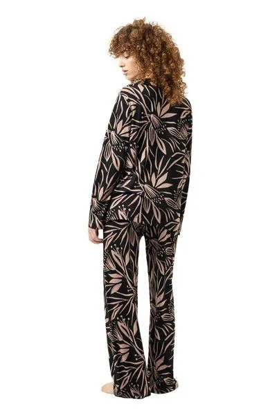 mey Mey Schlafanzug | FSC-Modal | Vivid Bloom, Schwarz, – Produktbild 2 von 4
