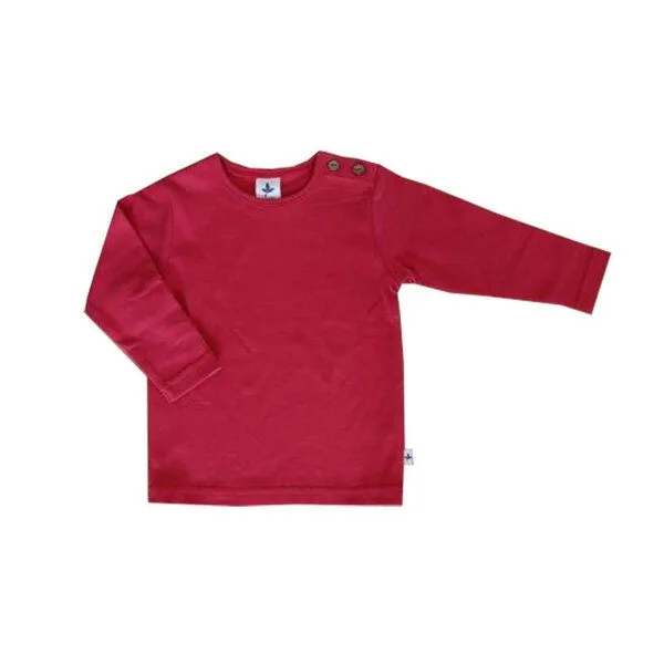 Leela Cotton Leela Cotton Langarmshirt, Himbeere, – Produktbild 1 von 1