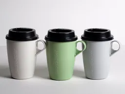 BioFactur BioFactur Coffee Cup To Go aus Biokunststoff mit Deckel – Produktbild 1 von 1