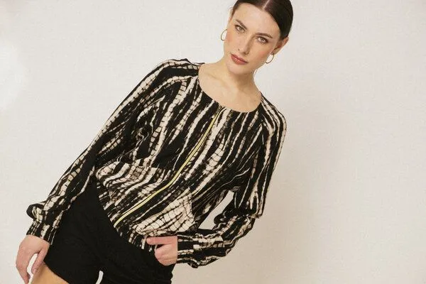 Lovjoi Lovjoi Blouson BOCA, Black batik, – Produktbild 4 von 4