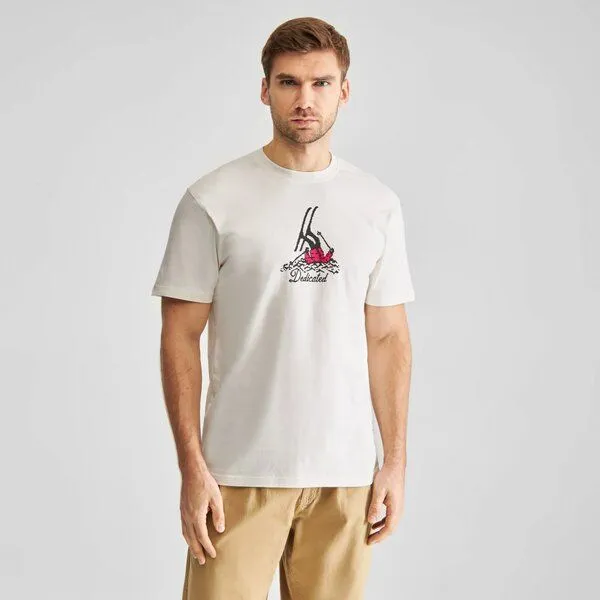 Dedicated DEDICATED T-Shirt Stockholm - Fallen Skier - aus Bio-Baumwolle – Produktbild 3 von 3