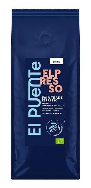 El Puente El Puente ElPresso - Bio-Espressobohnen 500 g, Mehrfarbig, – Produktbild 1 von 1