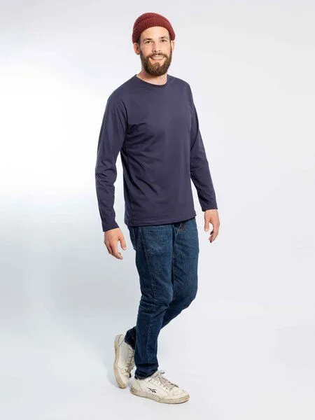 KAYA&KATO KAYA&KATO Longsleeve FARO Langarmshirt, Blau, – Produktbild 3 von 4
