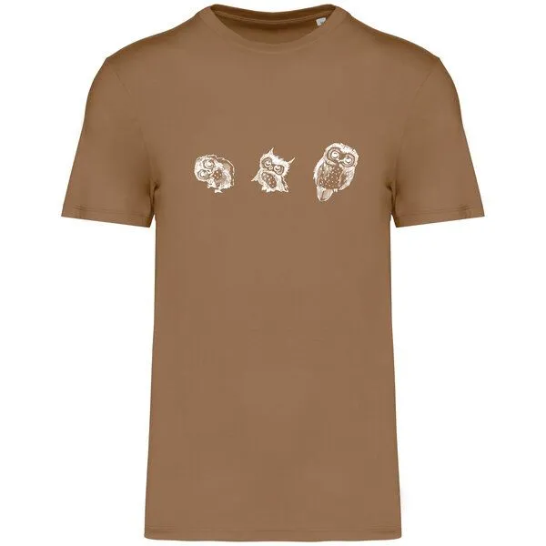 Greenspired Greenspired Basic Bio T-Shirt Three Owls 155g/m² XXS - 4 XL", Kamel, – Produktbild 1 von 1