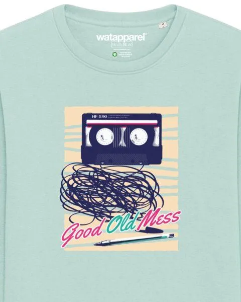 watapparel watapparel Sweatshirt Unisex Good Old Mess, Caribbean blue, – Produktbild 3 von 4