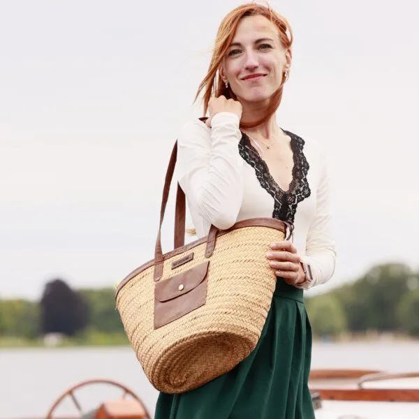 NATUREHOME NATUREHOME Schultertasche Strandtasche Einkaufskorb Shopper – Produktbild 8 von 8