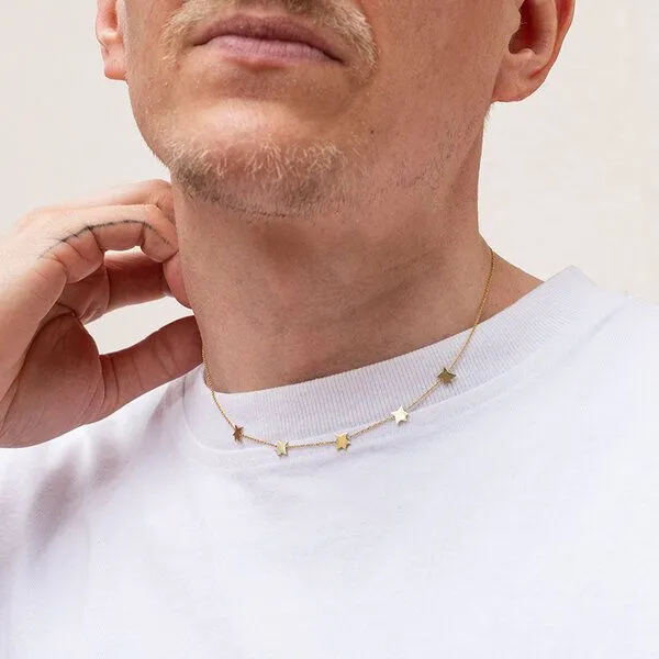 Eppi Eppi Kette aus Gold mit Sternen Der Kleine Prinz, Rosa, – Produktbild 2 von 4