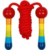 Goki goki Springseil mit Holzgriffen Regenbogen Länge ca. 2 m – Produktbild 1 von 1