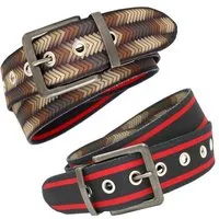 Seegarn Seegarn - Gürtel / Wendegürtel SeeWoge 4cm, Patina silber, – Produktbild 2 von 5
