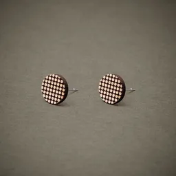 feinformart feinformart Ohrstecker / Ohrring aus Holz "Dotwork" 9mm – Produktbild 1 von 1