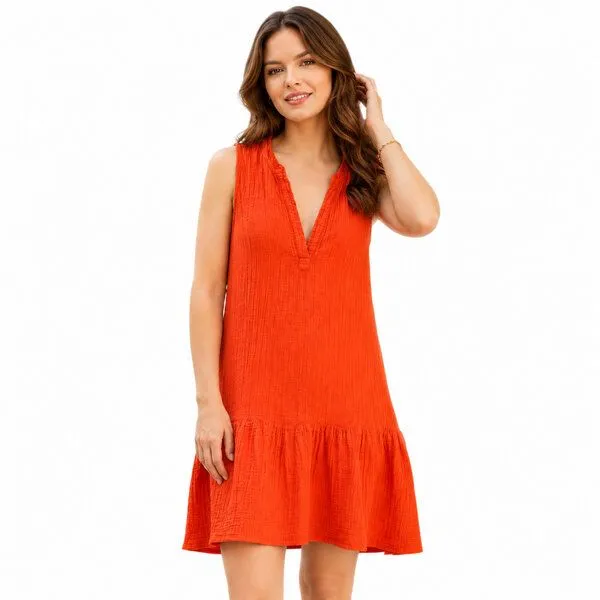 Bruno Barella Bruno Barella Musselin Kleid aus 100 % Bio-Baumwolle – Produktbild 1 von 2